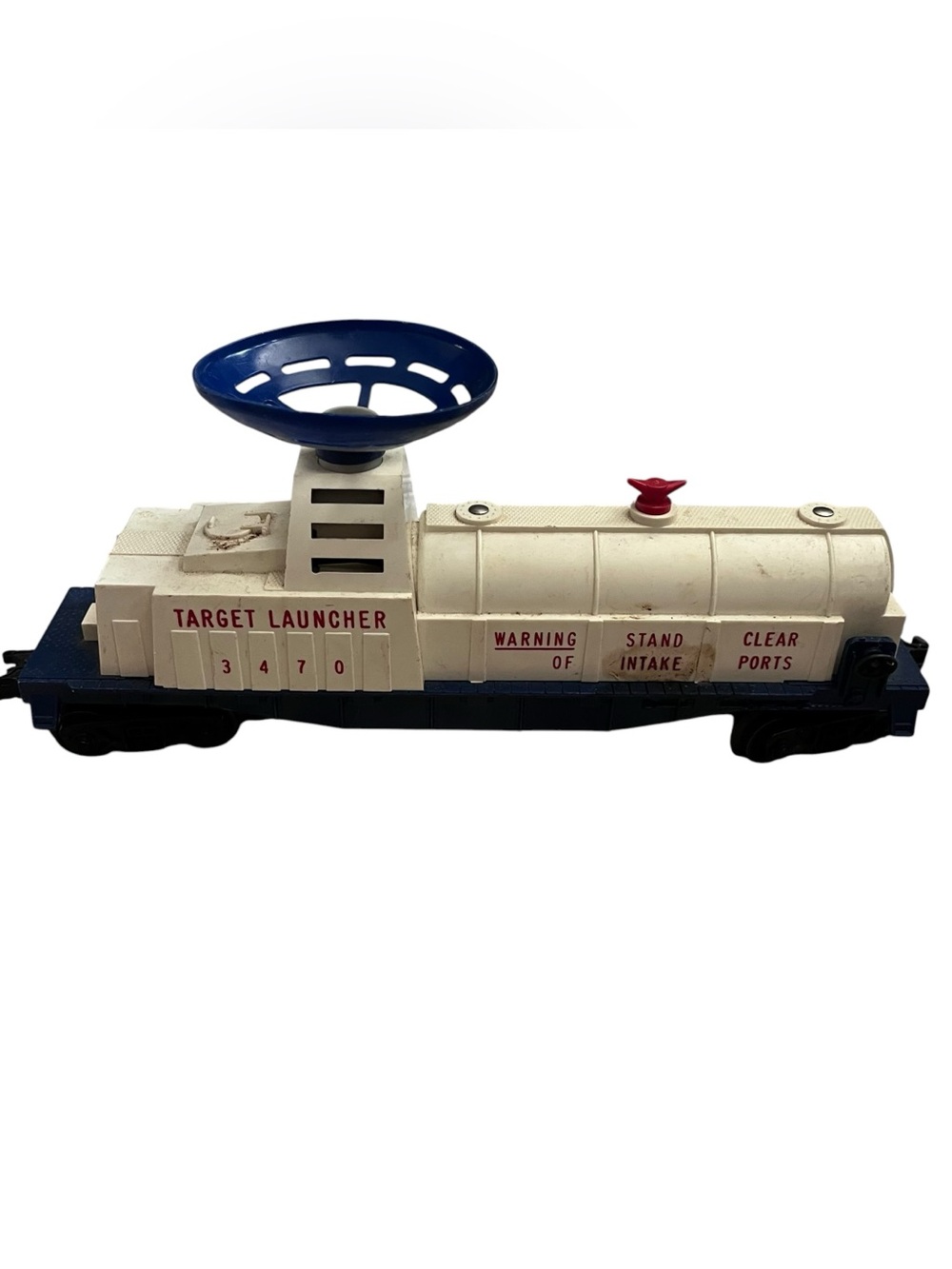 Lionel Postwar #3470 Target Launcher Car O Gauge (E4) Plastic Train Locomotive